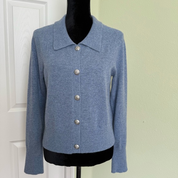 VERONICA BEARD Cheshire Cashmere Cardigan - Picture 2 of 9